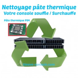 Nettoyage pâte thermique PS4 souffle surchauffe Paris 75